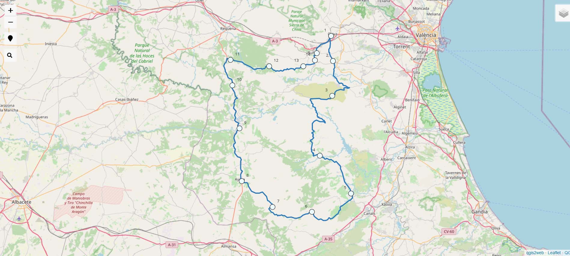 Ruta circular que empezamos en Chivas