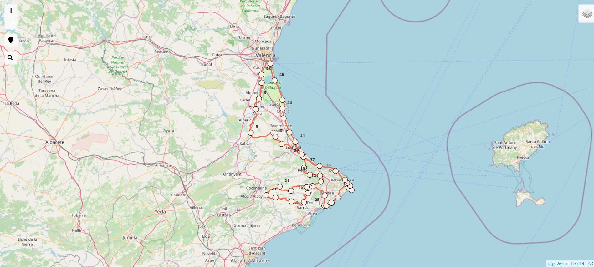 Ruta en moto por el sur de la Comunidad Valenciana hasta Valencia